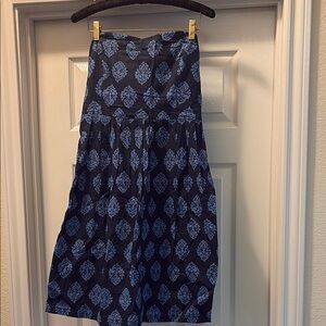 Old Navy Blue Pleated Midi Dress for Casual Resort Wear